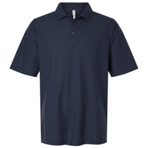 Harriton Men's Dark Navy Maverick CVC Pique Polo