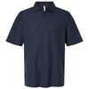Harriton Men's Dark Navy Maverick CVC Pique Polo