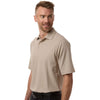 Harriton Men's Khaki Maverick CVC Pique Polo