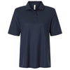 Harriton Women's Dark Navy Maverick CVC Pique Polo