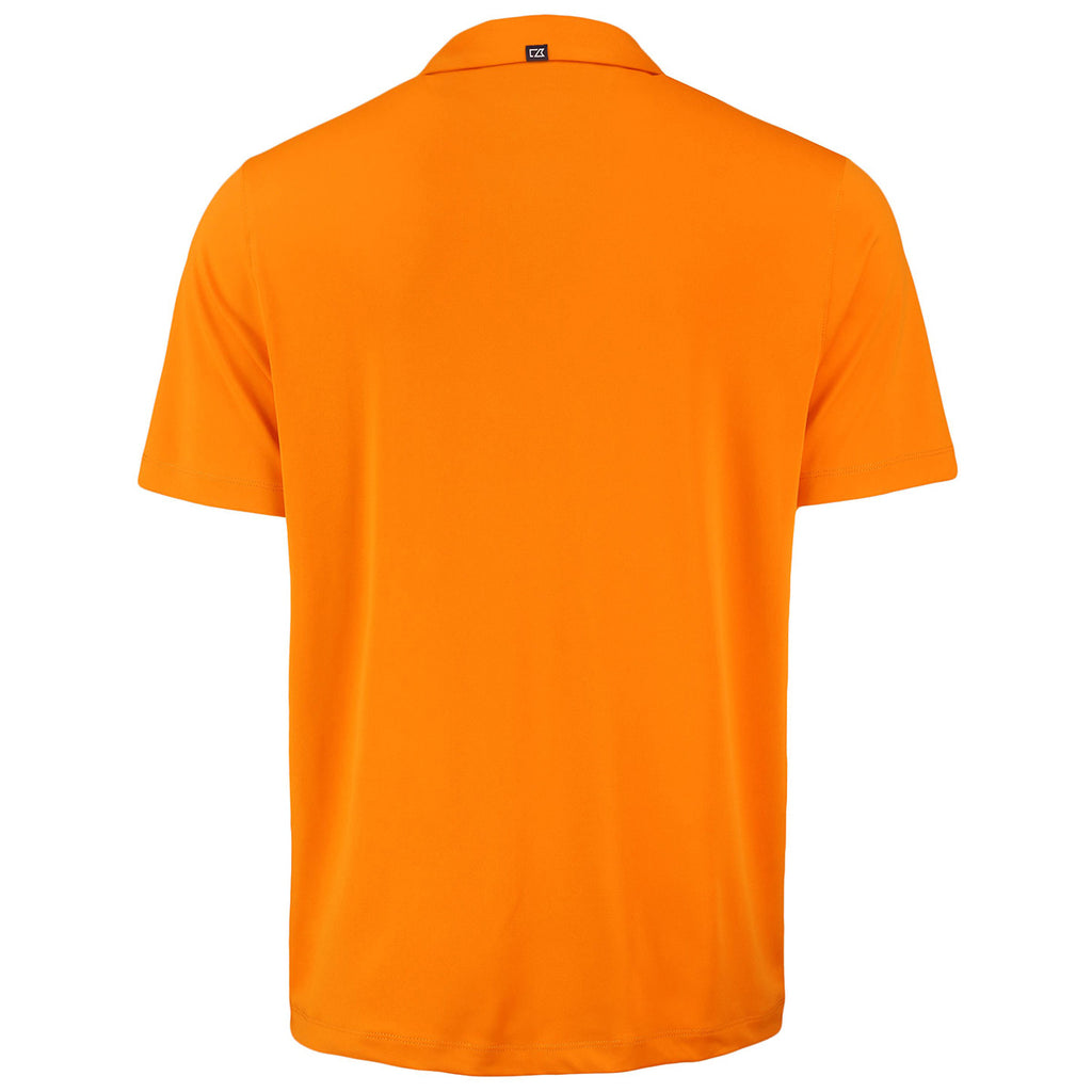 Cutter & Buck Men's Orange Burst Forge Eco Stretch Recycled Polo