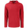 Cutter & Buck Men's Cardinal Red Coastline Epic Comfort Eco Recycled Hooded Shirt