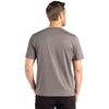 Cutter & Buck Men's Elemental Grey Coastline Epic Comfort Recycled Short Sleeve Tee
