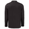 Cutter & Buck Men's Black Coastline Epic Comfort Recycled Long Sleeve Polo