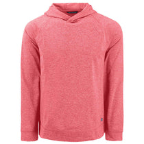 Cutter & Buck Men's Cardinal Red Heather Adapt Knit Recycled Heathered Hooded Pullover