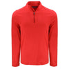 Cutter & Buck Men's Red Coastline Epic Comfort Recycled Quarter Zip