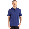 Cutter & Buck Men's Tour Blue Advantage Refresh Epic Confidence Recycled Tri-Blend Pique Polo