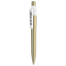 Castelli White Maxema Mood Metal Gold Pen Black Ink