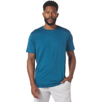 Glyder Men's Moroccan Blue Heather Salton Short Sleeve