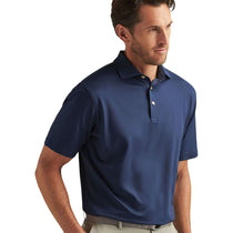 Peter Millar Men's Navy Solid Performance Jersey Polo
