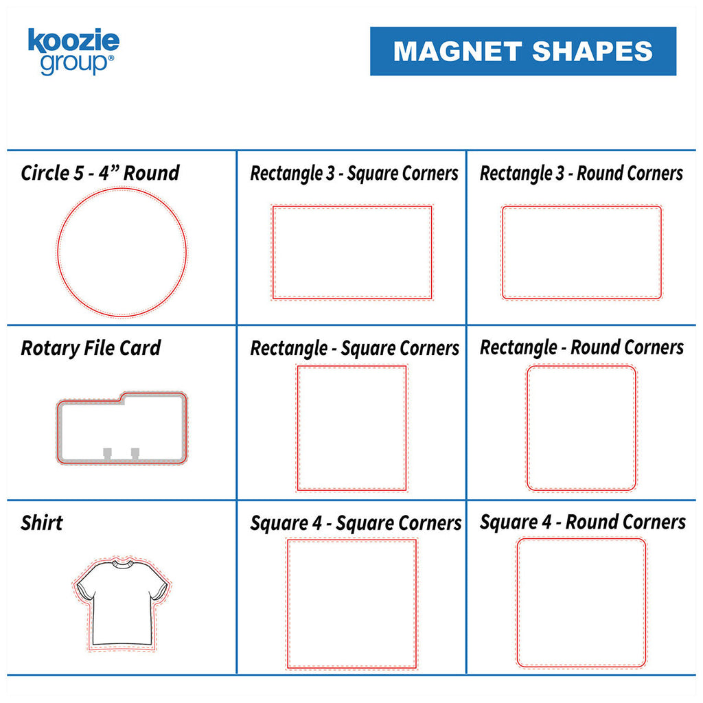 Good Value Custom 20 Mil Large Stock Shape Magnet
