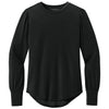 Mercer+Mettle Women's Deep Black Stretch Jersey Long Sleeve Blouson Top