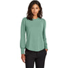 Mercer+Mettle Women's Sage Stretch Jersey Long Sleeve Blouson Top