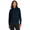 Mercer+Mettle Women's Night Navy Linear Texture 1/4-Zip
