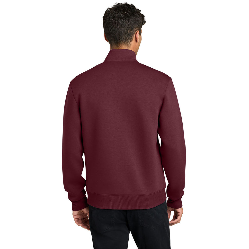 Mercer+Mettle Men's Burgundy Soft Spacer 1/4-Zip