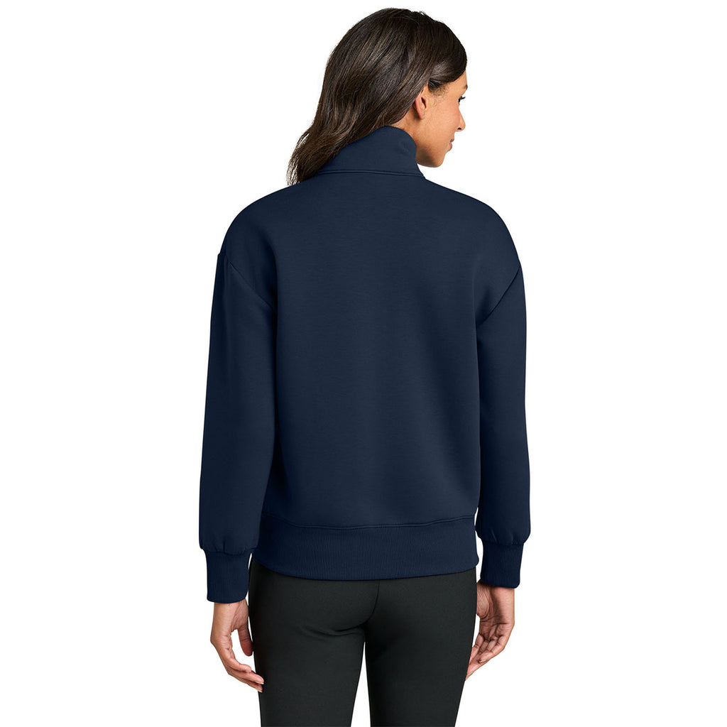 Mercer+Mettle Women's Night Navy Soft Spacer 1/4-Zip