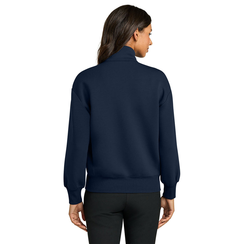 Mercer+Mettle Women's Night Navy Soft Spacer Full-Zip