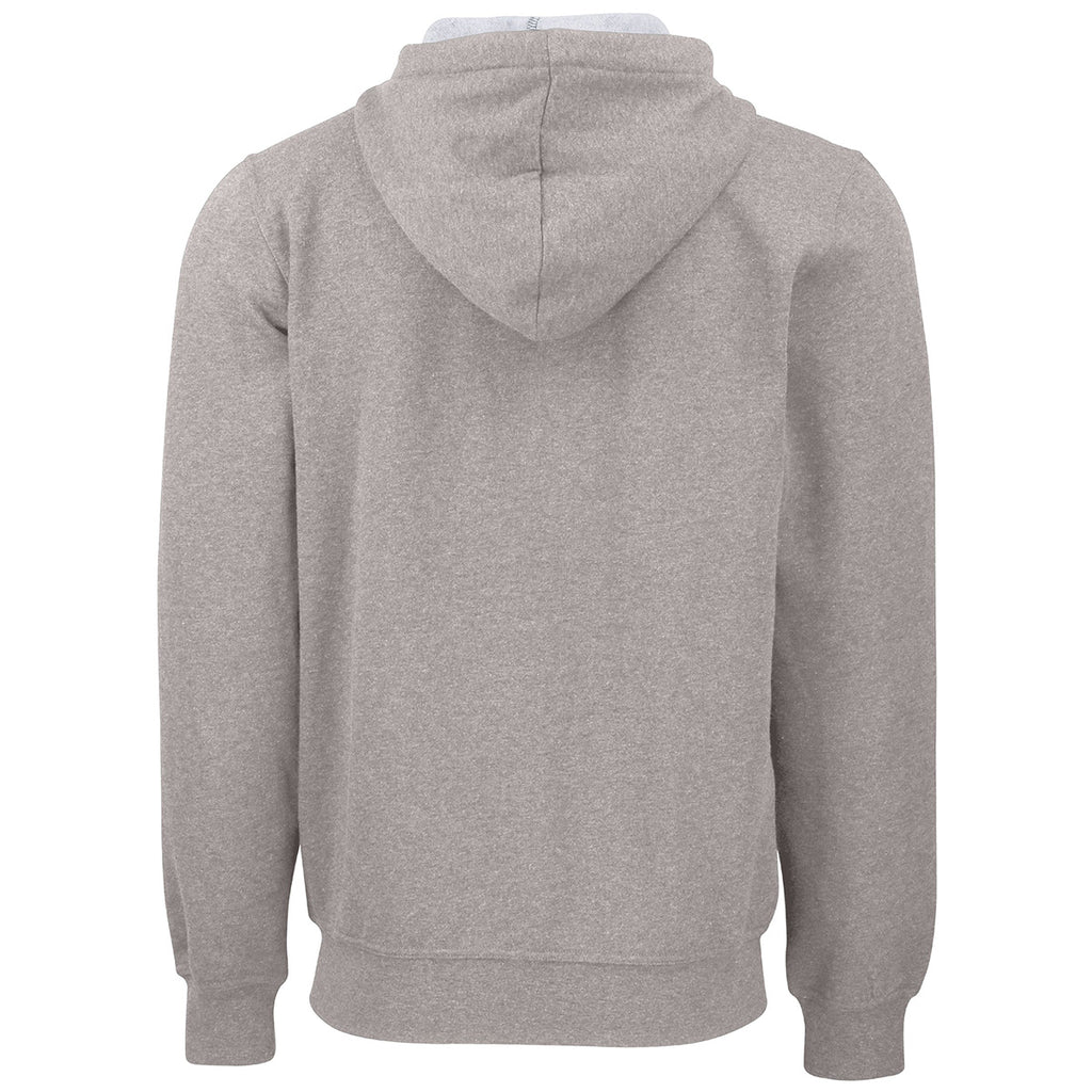 Clique Unisex Grey Melange Stockholm Full Zip Hoodie