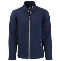 Clique Men's Dark Navy/Pure Slate Tempo Stretch Full Zip Softshell Jacket