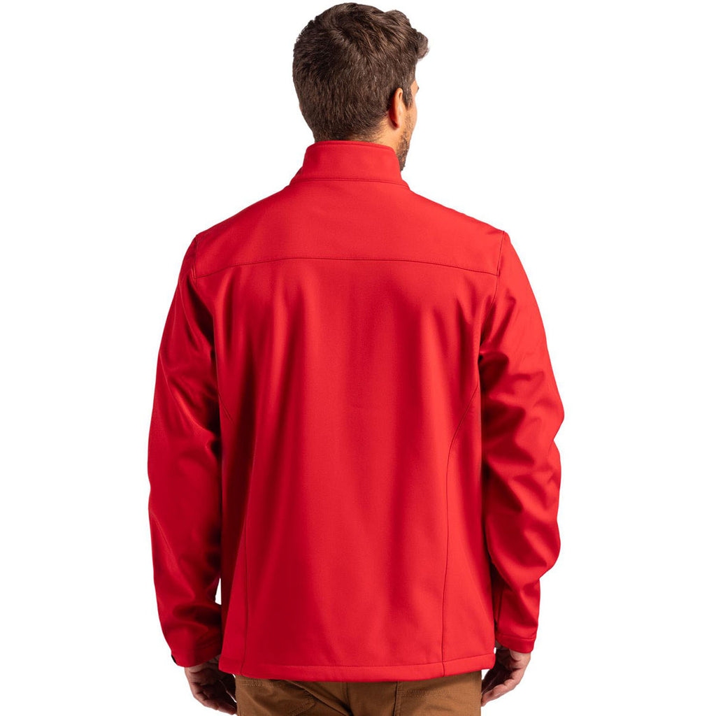 Clique Men's Red Tempest Waterproof Full Zip Softshell Jacket
