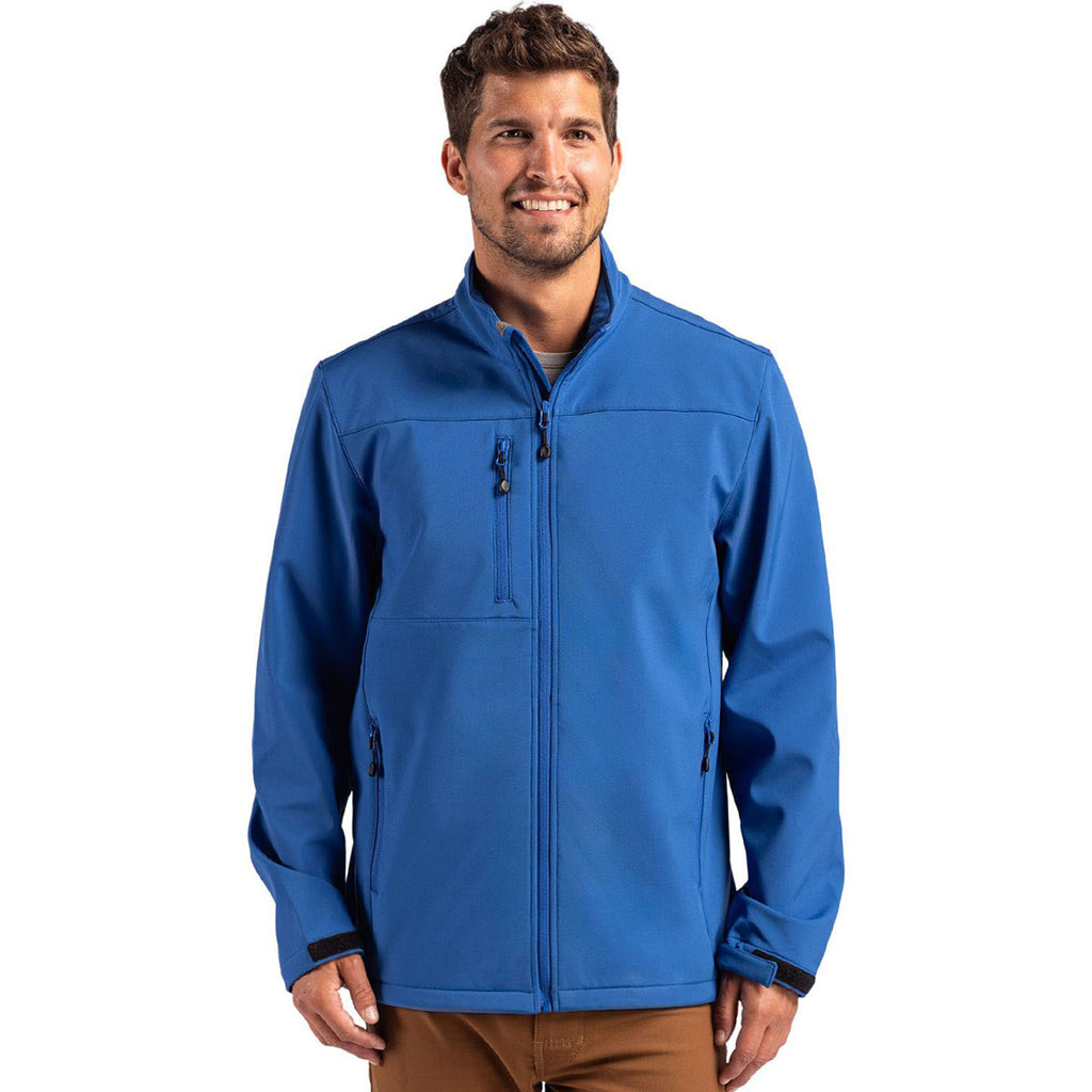 Clique Men's Royal Blue Tempest Waterproof Full Zip Softshell Jacket