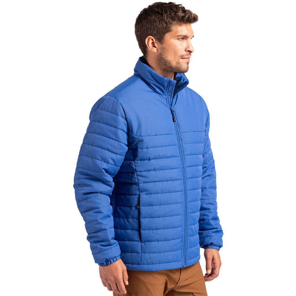 Clique Men's Royal Blue Elevation Eco Full Zip Puffer Jacket