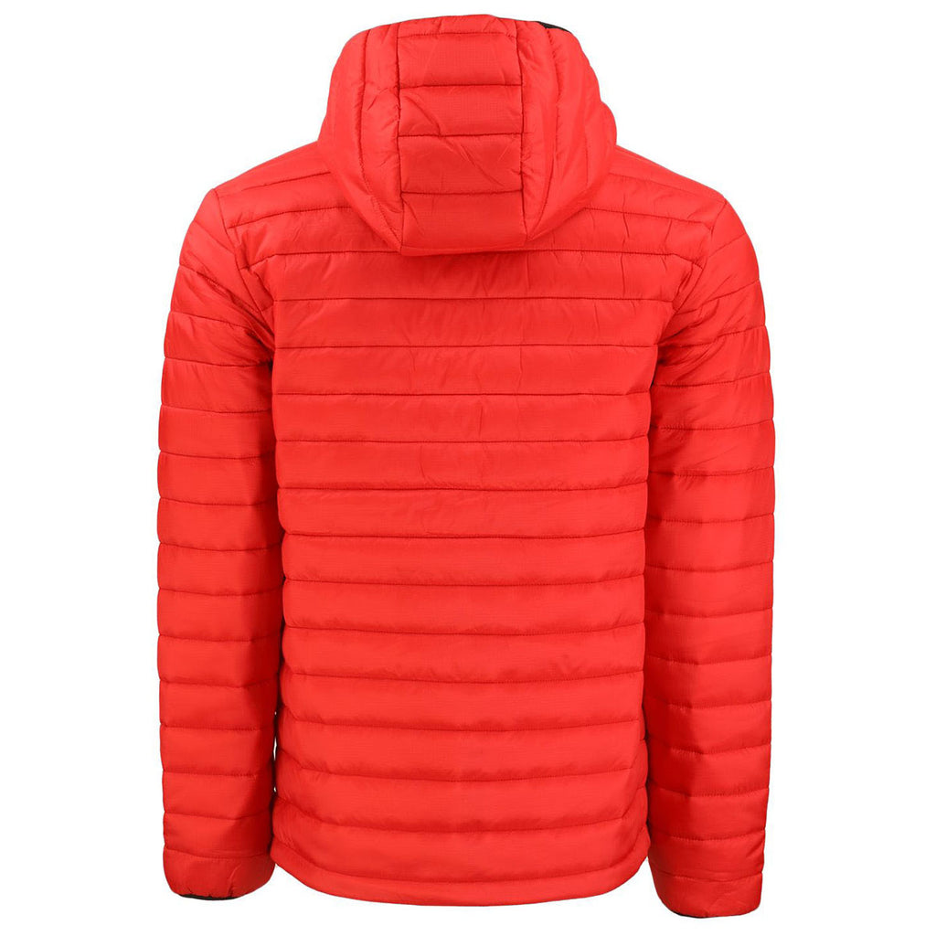 Clique Men's Red Valhalla Full Zip Puffer Jacket