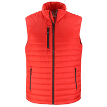 Clique Men's Red Valhalla Full Zip Puffer Vest