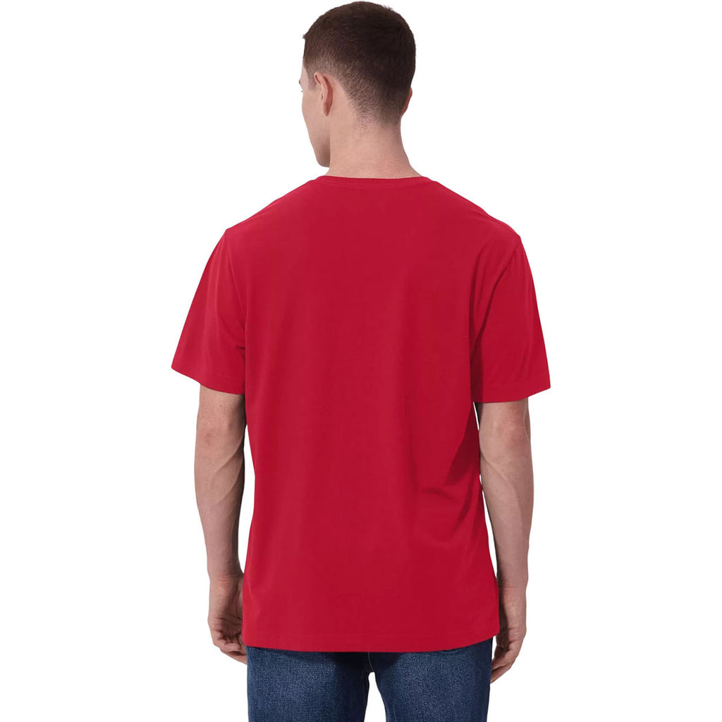 Levelwear Men's Flame Red Focal Pocket Tee