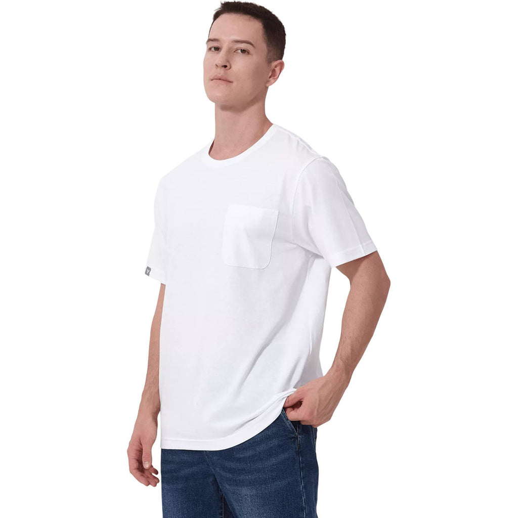 Levelwear Men's White Focal Pocket Tee