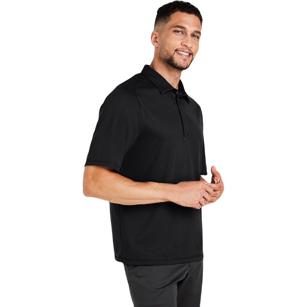 North End Men's Black Revive Coolcore Polo