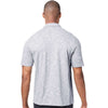 North End Men's Platinum Heather Eclipse Jacquard Polo