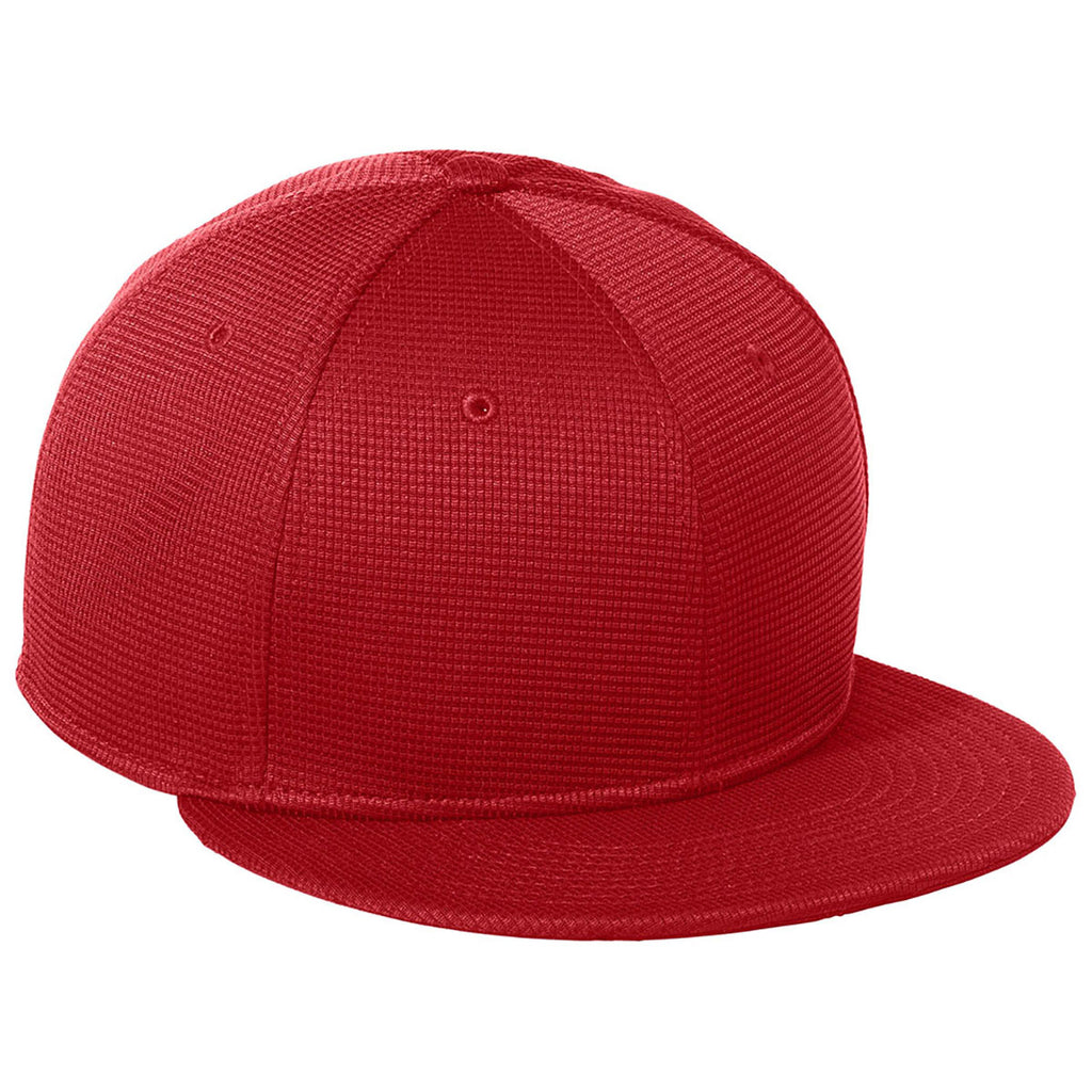 New Era Scarlet Pivot Flat Bill Snapback Cap