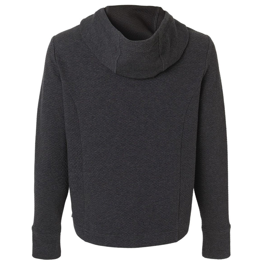 North End Women's Black Heather Spirit Textured Hooded Pullover