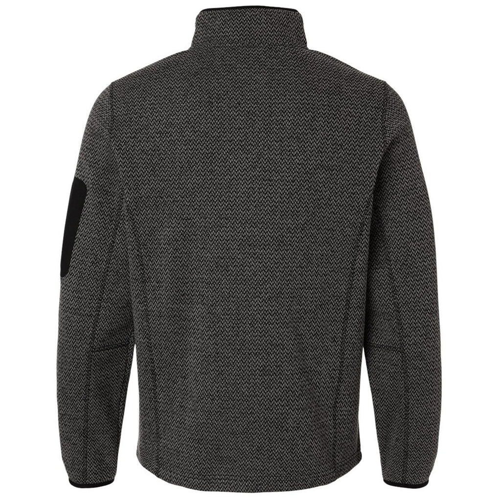 North End Men's Black/Grey Jasper Full-Zip Fleece Jacket