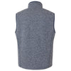 North End Men's Classic Navy/White Jasper Jacquard Fleece Vest