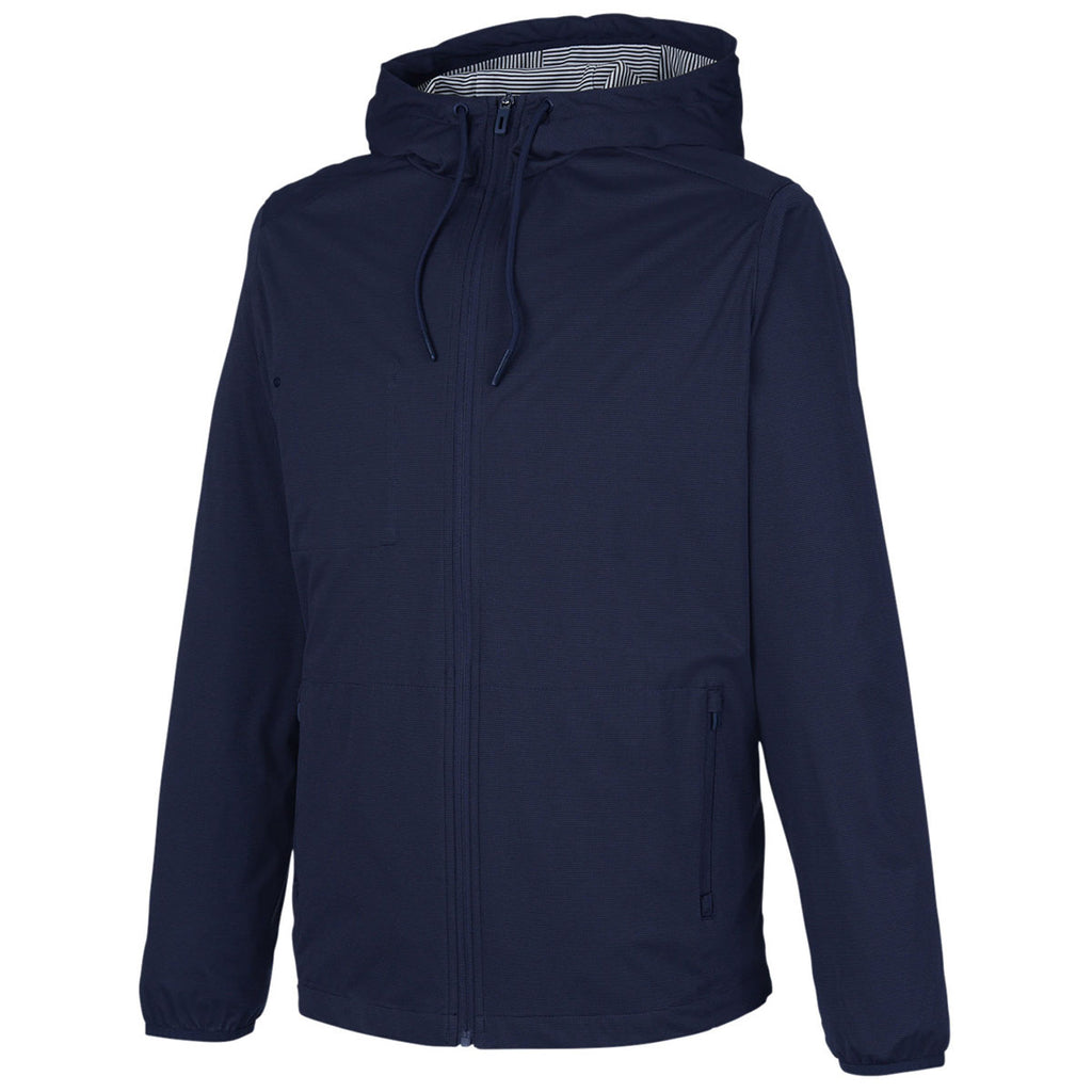 North End Men's Classic Navy Heather Network Lightweight Jacket