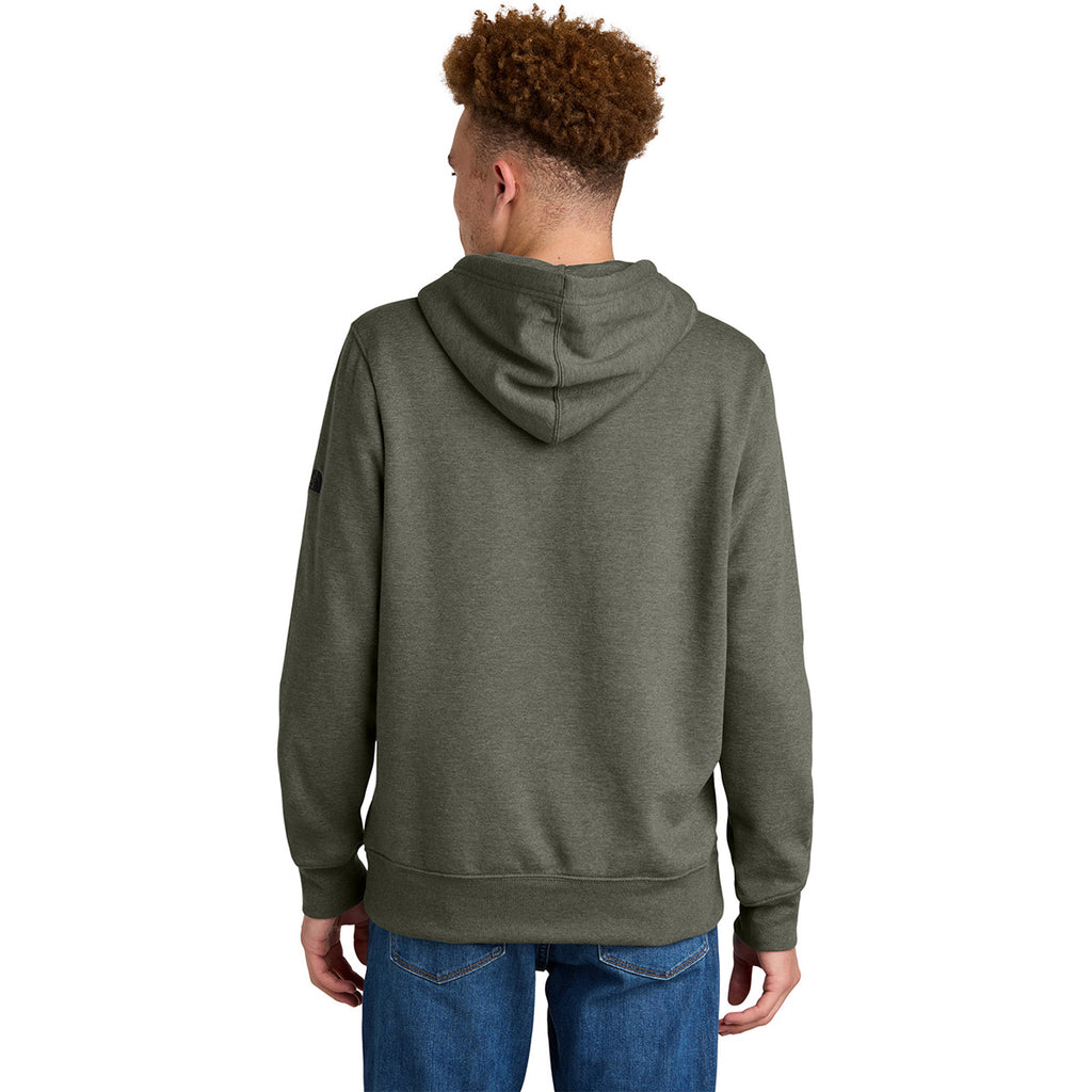 The North Face Men's New Taupe Green Heather Sleeve Logo Pullover Hoodie