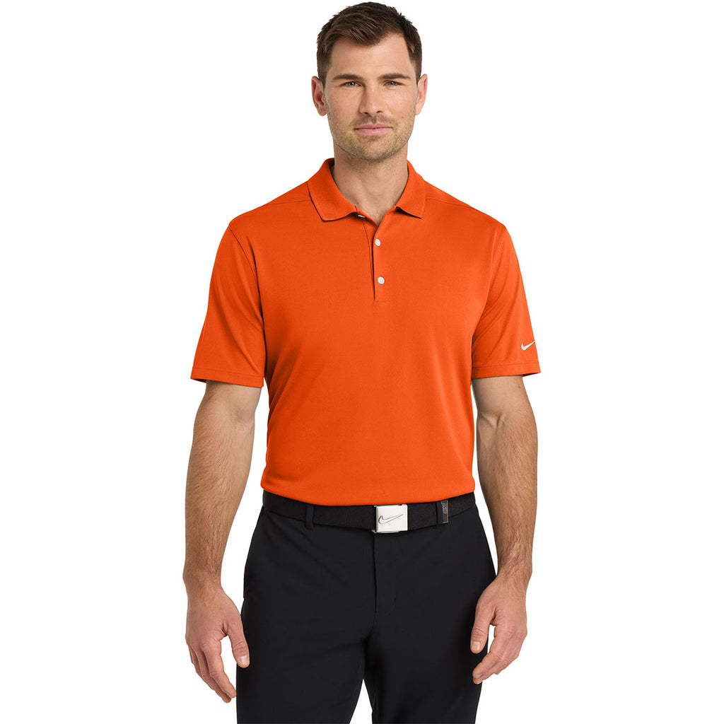 Nike Men's Brilliant Orange Dri-FIT Micro Pique 2.0 Polo