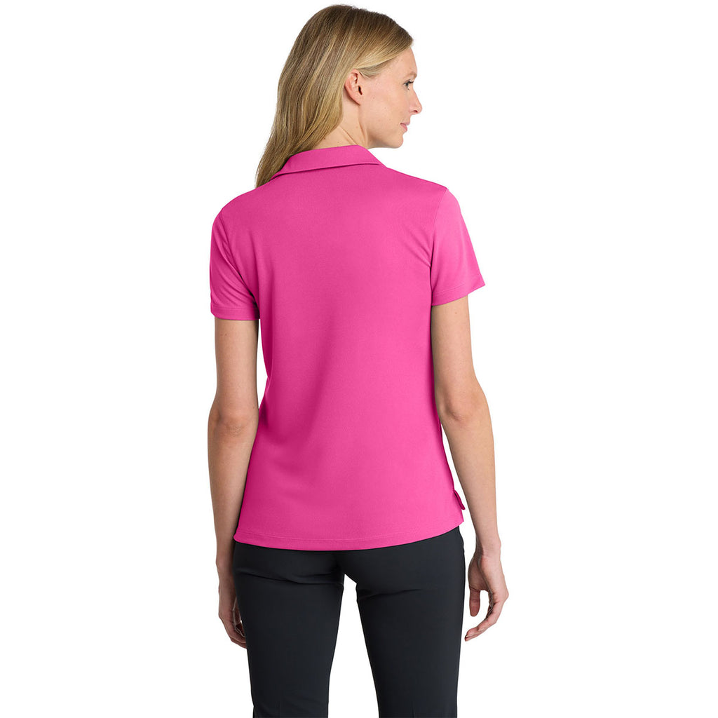 Nike Women's Vivid Pink Dri-FIT Micro Pique 2.0 Polo