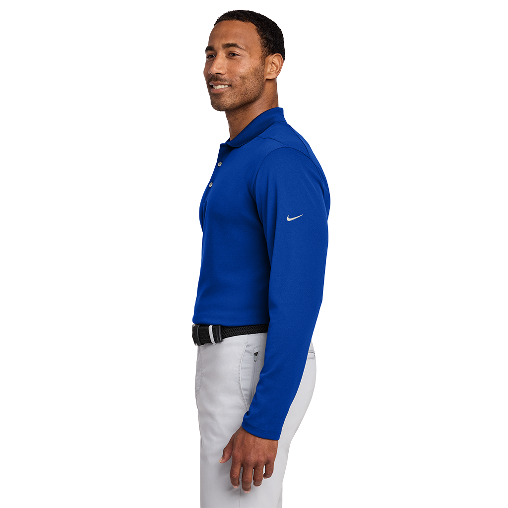 Nike Game Royal Dri-FIT Micro Pique 2.0 Long Sleeve Polo
