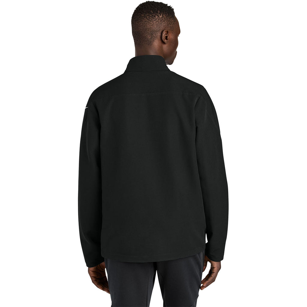 Nike Men's Black Full-Zip Soft Shell Jacket