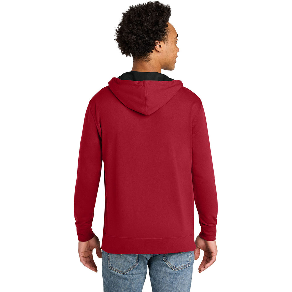 Next Level Men's Red/Black Laguna Hoodie
