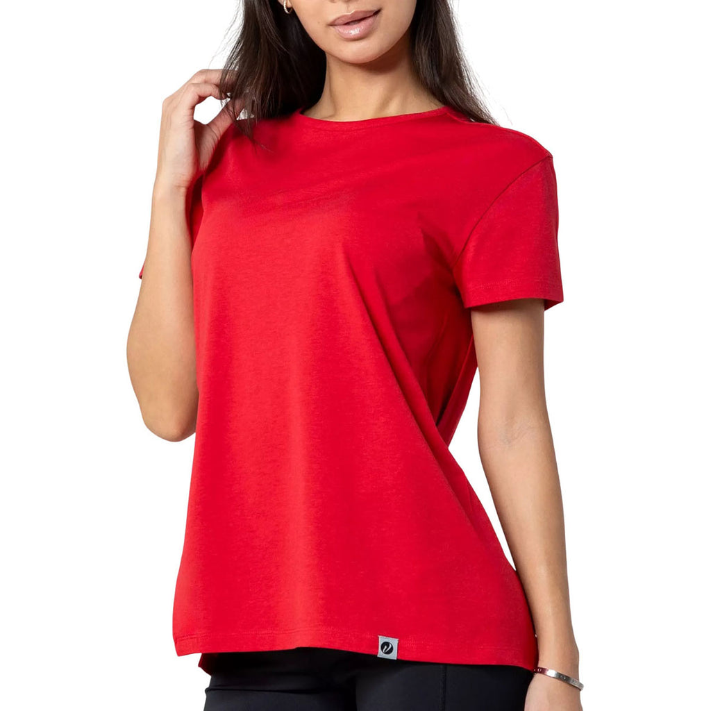 Verve Women's Flame Red Influx Short Sleeve Tee