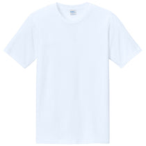 Port & Company Unisex White CVC Tee