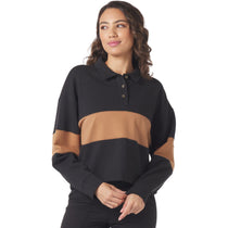 Glyder Women's Black/Almond Lounge Skimmer Polo