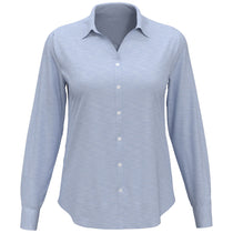 Perry Ellis Women's Little Boy Blue Heathered Woven Shirt