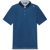 UNRL Men's Cavern Blue Pinpoint Polo