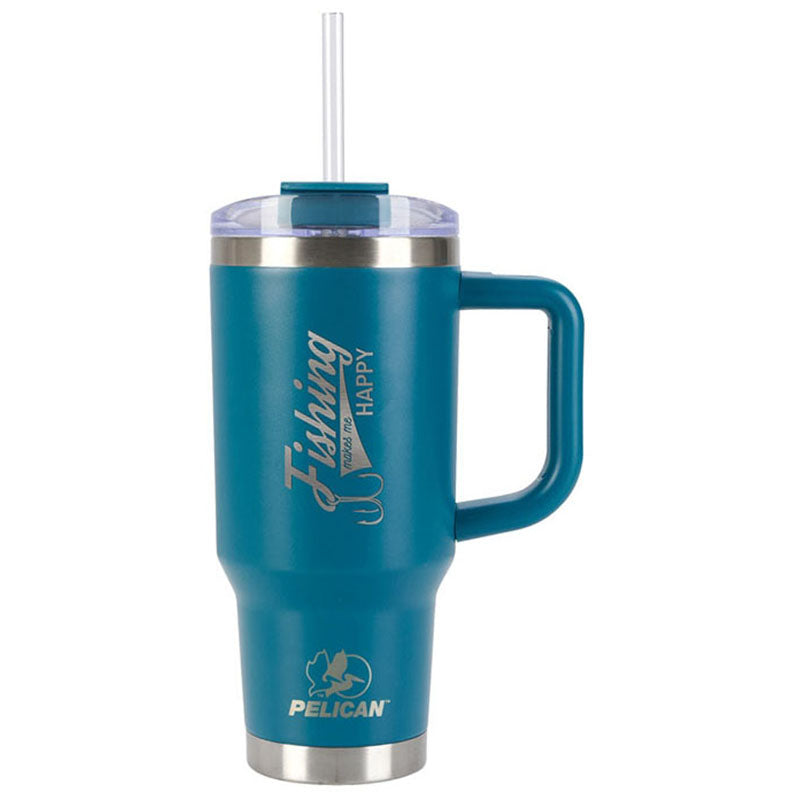 Pelican Porter Blue 30 oz. Recycled Double Wall Stainless Steel Travel Tumbler