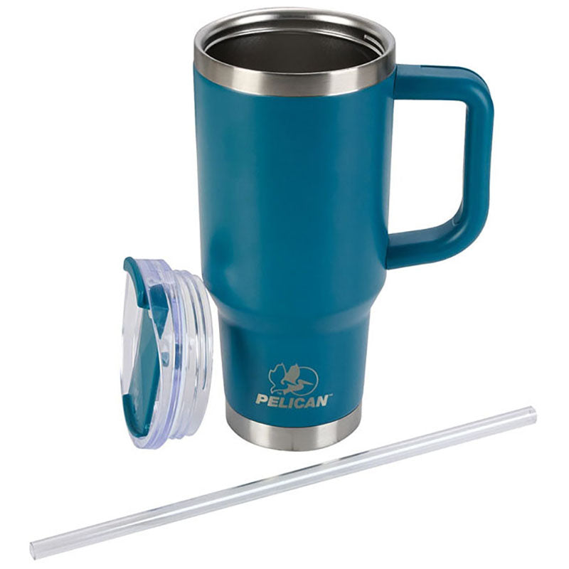 Pelican Porter Blue 30 oz. Recycled Double Wall Stainless Steel Travel Tumbler